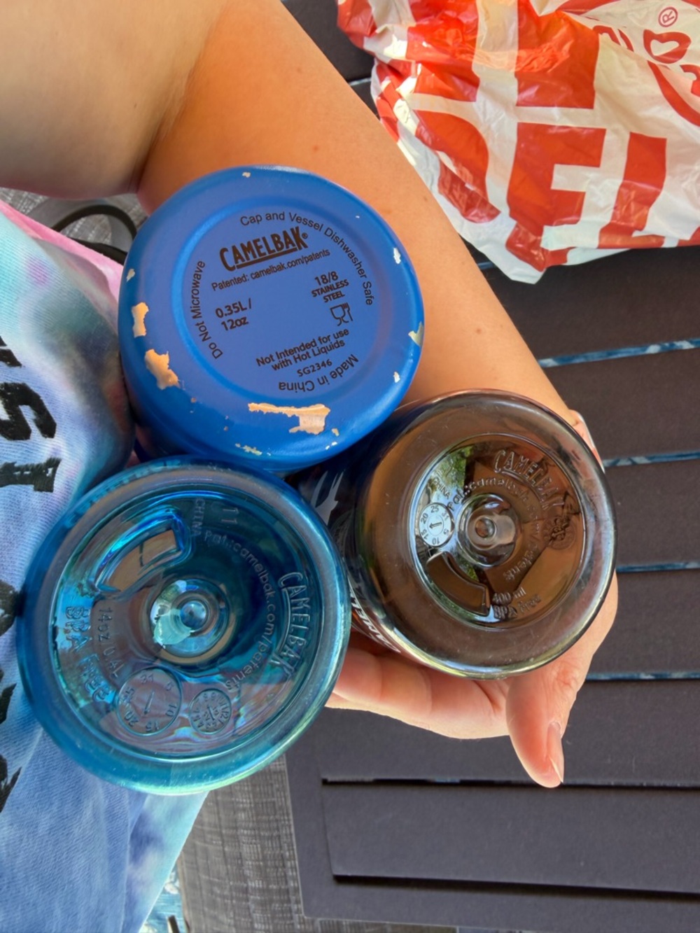 Bundle of 3 Boys Camelbak Eddy Water Bottles and Lids. - Picture 9 of 13